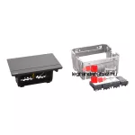 Legrand Incara Pop-up - bútorba süllyeszthető, 4 modul üres, fekete, Legrand  654802