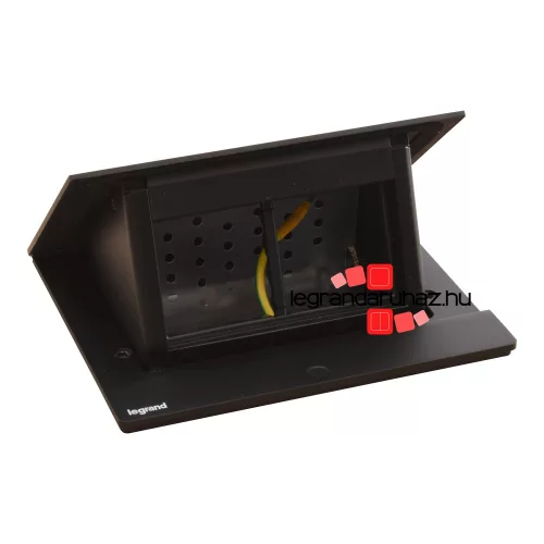 Legrand Incara Pop-up - bútorba süllyeszthető, 4 modul üres, fekete, Legrand  654802