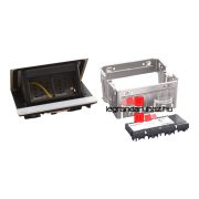   Legrand Incara Pop-up - bútorba süllyeszthető, 4 modul üres, alumínium, Legrand  654803