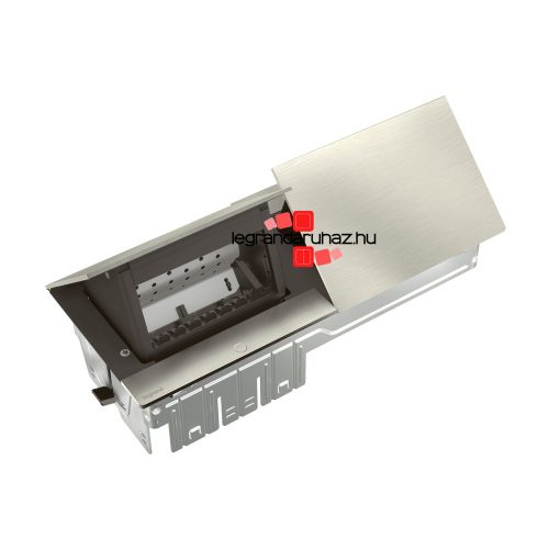 Legrand Incara Pop-up - bútorba süllyeszthető, 2x4 modul üres, rozsdamentes acél, Legrand  654804