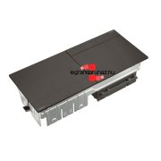   Legrand Incara Pop-up - bútorba süllyeszthető, 2x4 modul üres, fekete, Legrand  654806