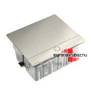   Legrand Incara Pop-up IP44 - bútorba süllyeszthető, 4 modul üres, rozsdamentes acél, Legrand  654812