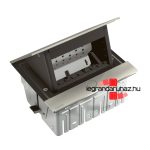 Legrand Incara Pop-up IP44 - bútorba süllyeszthető, 4 modul üres, rozsdamentes acél, Legrand  654812