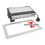 Legrand Incara Flip up - bútorba süllyeszthető, 8 modul, 2x2P+F + USB A+C + RJ45 Cat.6 UTP 1 modul + HDMI 1 modul aljzat, 2m kábellel, alumínium, Legrand  654855