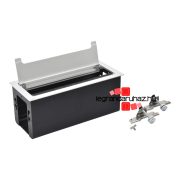   Legrand Incara Top access - bútorba süllyeszthető, 8 modul (295 mm széles), üres, rozsdamentes acél, Legrand  654870