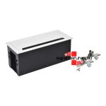 Legrand Incara Top access - bútorba süllyeszthető, 8 modul (295 mm széles), üres, rozsdamentes acél, Legrand  654870