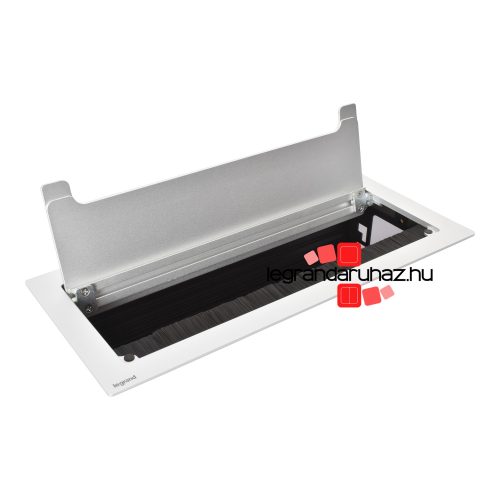 Legrand Incara Top access - bútorba süllyeszthető, 8 modul (295 mm széles), üres, rozsdamentes acél, Legrand  654870