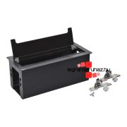   Legrand Incara Top access - bútorba süllyeszthető, 8 modul (295 mm széles), üres, fekete, Legrand  654872