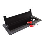 Legrand Incara Top access - bútorba süllyeszthető, 8 modul (295 mm széles), üres, fekete, Legrand  654872