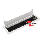 Legrand Incara Top access - bútorba süllyeszthető, 12 modul (385 mm széles), üres, rozsdamentes acél, Legrand  654873