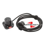   Legrand Incara Electr'on 2P+F csatlakozóaljzat, 2,5m kábellel, fekete, Legrand  654907