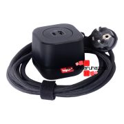   Legrand Incara Electr'on USB A+C aljzat + burkolat, 2,5m kábellel, fekete, Legrand  654923