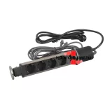 Legrand Incara Tower 60 - bútorba süllyeszthető, 4x2P+F + 2xRJ45 Cat.6 UTP aljzat, 2m kábellel, Legrand  654977