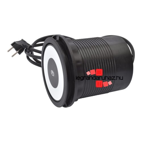 Legrand Incara Tower 120 - bútorba süllyeszthető, 4x2P+F + 2xUSB A+C aljzat + vezeték nélküli töltő, 2m kábellel, Legrand  654983