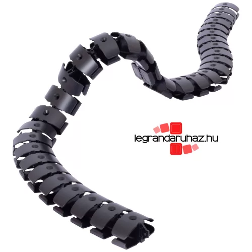 Legrand Incara kábelvezető hernyó, 2 rekeszes, 1,2m, fekete, Legrand  654993