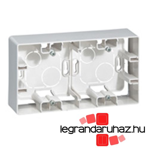 Legrand Niloé kettős kiemelő keret fehér, Legrand 664799