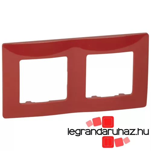 Legrand Niloé kettős keret piros, Legrand 665022
