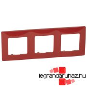 Legrand Niloé hármas keret piros, Legrand 665023