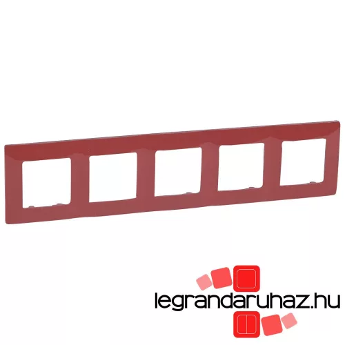 Legrand Niloé ötös keret piros, Legrand 665025