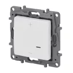 Niloé nyomógombos fényerőszabályzó 125W, 2 vezetékes, fehér