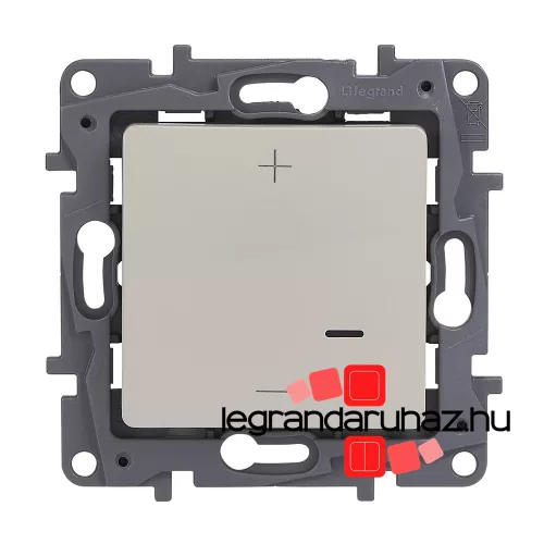 Niloé nyomógombos fényerőszabályzó 125W, 2 vezetékes, bézs