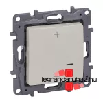 Niloé nyomógombos fényerőszabályzó 125W, 2 vezetékes, bézs