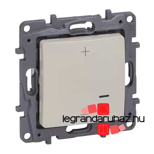 Niloé nyomógombos fényerőszabályzó 125W, 2 vezetékes, bézs