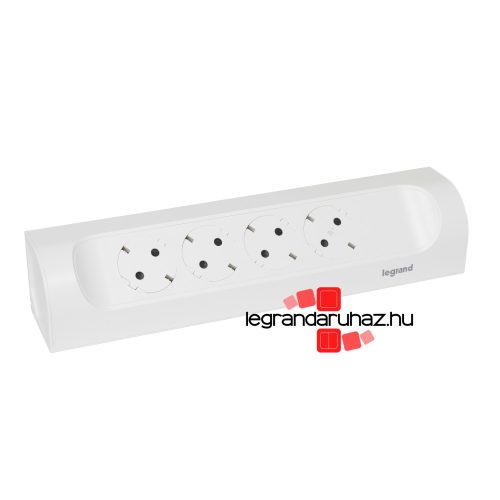 Legrand Sarokba illeszkedő elosztósor 4x2P+F, vezeték nélkül, fehér, Legrand 694503