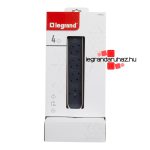 Legrand Elosztótorony, 4x2P+F, túlfeszültség-védelemmel, 2 m vezetékkel, fehér/fekete, Legrand 694505