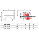 Legrand Hármas elágazású 2P+F elosztódugó, 16A, fehér, Legrand 694520