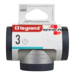 Legrand Hármas elágazású 2P+F elosztódugó, 16A, alumínium, Legrand 694523