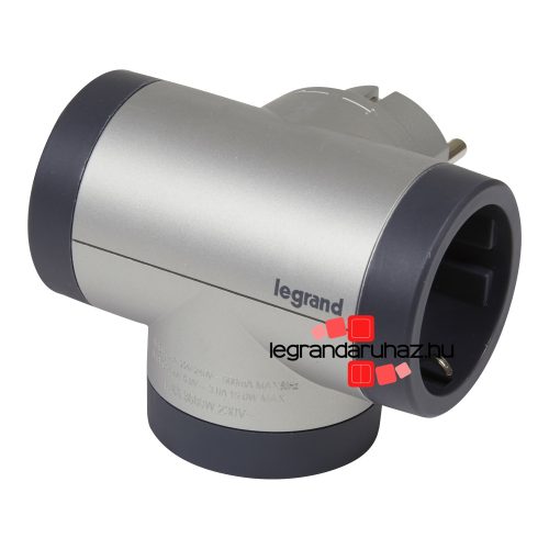 Legrand Kettős 2P+F elosztódugó USB-A + USB-C, alumínium, Legrand 694524