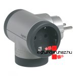 Legrand Kettős 2P+F elosztódugó USB-A + USB-C, alumínium, Legrand 694524