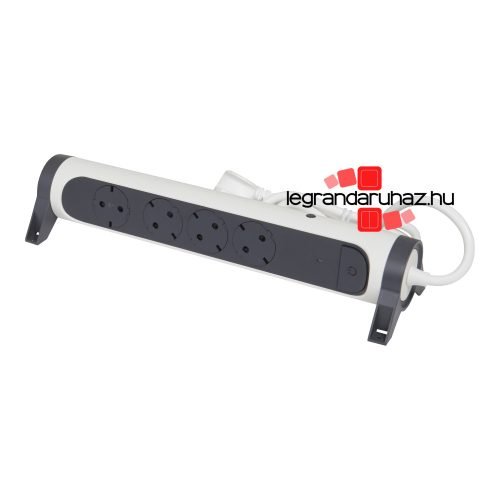 Legrand Elosztósor Premium 4x2P+F, Safe Control, 1,5 m vezetékkel, fehér, Legrand 694525