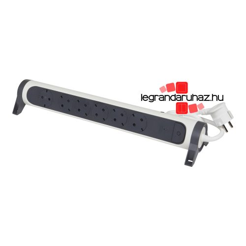 Legrand Elosztósor Premium 6x2P+F, Safe Control, 1,5 m vezetékkel, fehér, Legrand 694526