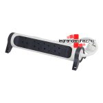 Legrand Elosztósor Premium 4x2P+F forgatható, 1,5 m vezetékkel, fehér, Legrand 694529