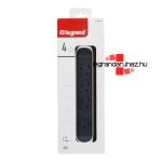 Legrand Elosztósor Premium 4x2P+F forgatható, 1,5 m vezetékkel, fehér, Legrand 694529