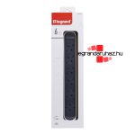 Legrand Elosztósor Premium 6x2P+F forgatható, 1,5 m vezetékkel, fehér, Legrand 694533
