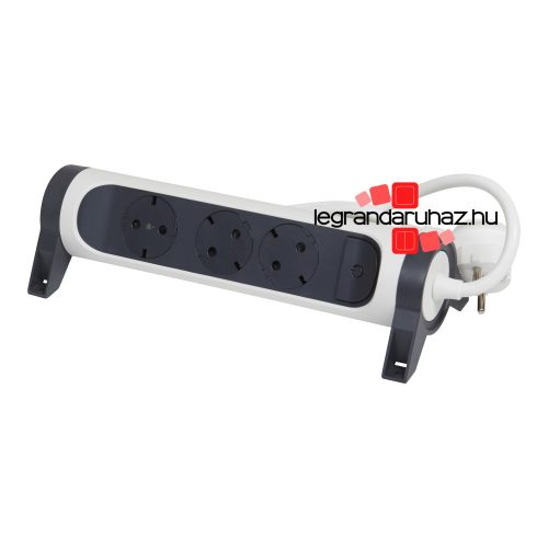 Legrand Elosztósor Premium 3x2P+F forgatható, 5 m vezetékkel, fehér, Legrand 694541