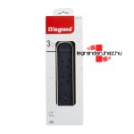 Legrand Elosztósor Premium 3x2P+F forgatható, 5 m vezetékkel, fehér, Legrand 694541