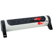   Legrand Elosztósor Premium 3x2P+F forgatható, vezeték nélkül, fehér, Legrand 694543