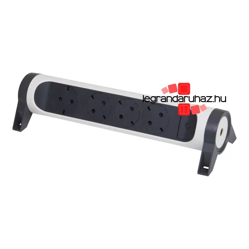 Legrand Elosztósor Premium 4x2P+F forgatható, vezeték nélkül, fehér, Legrand 694544