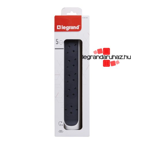 Legrand Elosztósor Premium 5x2P+F forgatható, vezeték nélkül, fehér, Legrand 694546