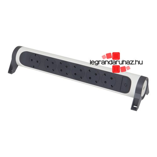 Legrand Elosztósor Premium 6x2P+F forgatható, vezeték nélkül, fehér, Legrand 694547