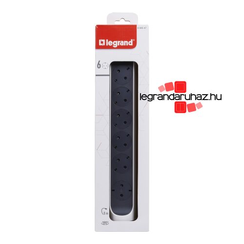 Legrand Elosztósor Premium 6x2P+F forgatható, vezeték nélkül, fehér, Legrand 694547