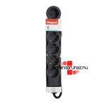 Legrand Elosztósor Standard 6x2P+F, 3 m vezetékkel, fekete, Legrand 694566