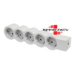 Legrand Elosztósor Standard 5x2P+F, vezeték nélkül, fehér-szürke, Legrand 694577