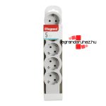 Legrand Elosztósor Standard 5x2P+F, vezeték nélkül, fehér-szürke, Legrand 694577