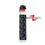 Legrand Elosztósor Standard 6x2P+F, vezeték nélkül, fekete, Legrand 694580
