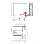 Legrand Elosztóállomás TV-hez 4x2P+F + 4x2P, 6A, túlfeszültség-védelemmel, 2 m vezetékkel, fekete, Legrand 694595